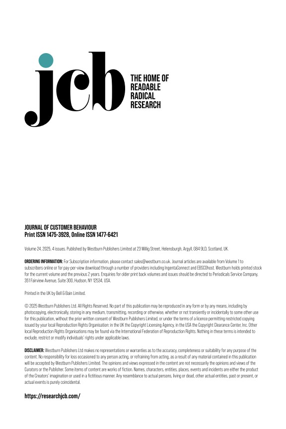 Journal of Customer Behaviour