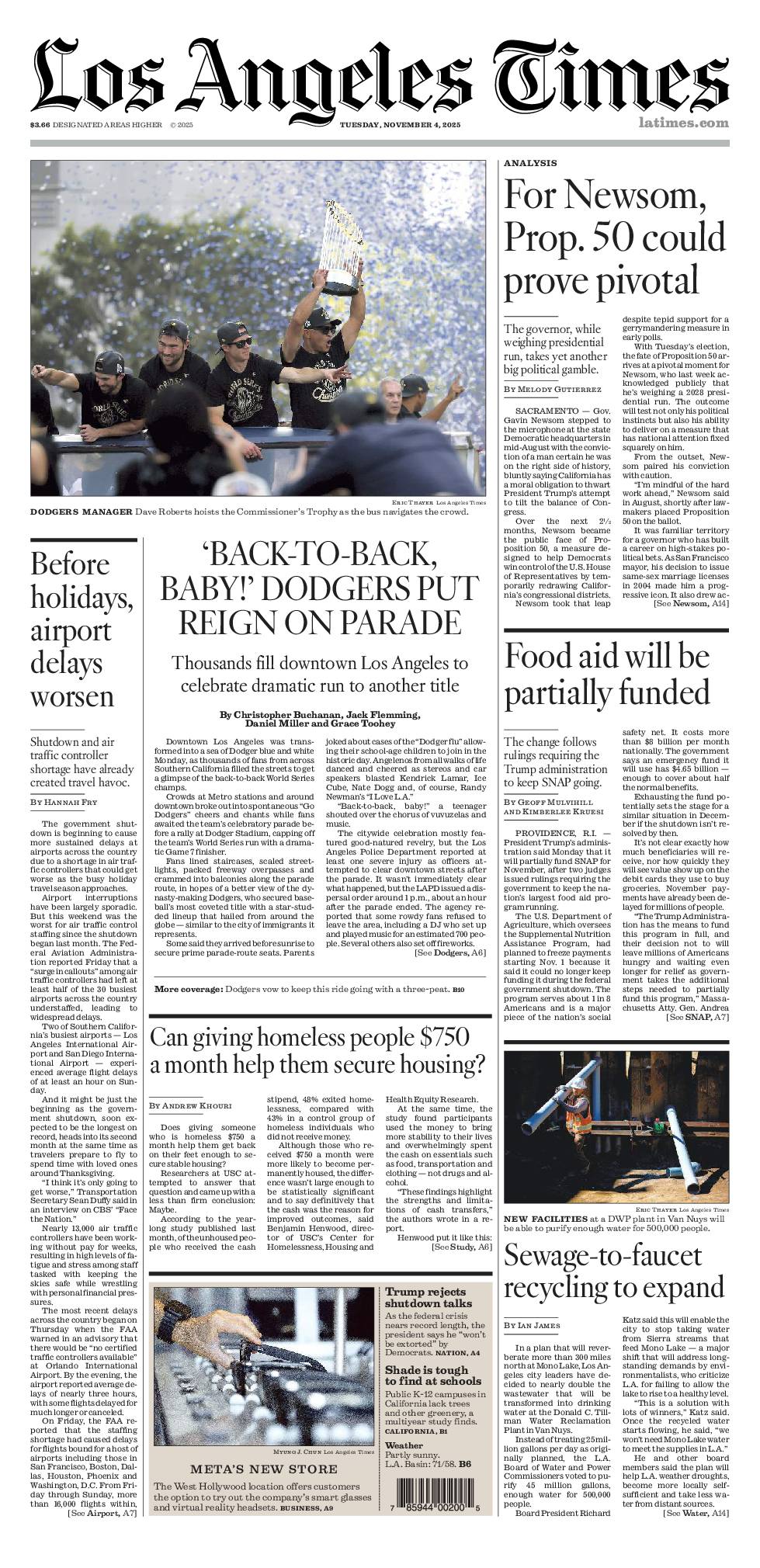 Los Angeles Times ENewspaper